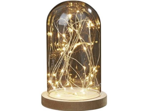 Hellum 523713 Loftsbelysning LED (RGB) Varmhvid Transparent, Træ