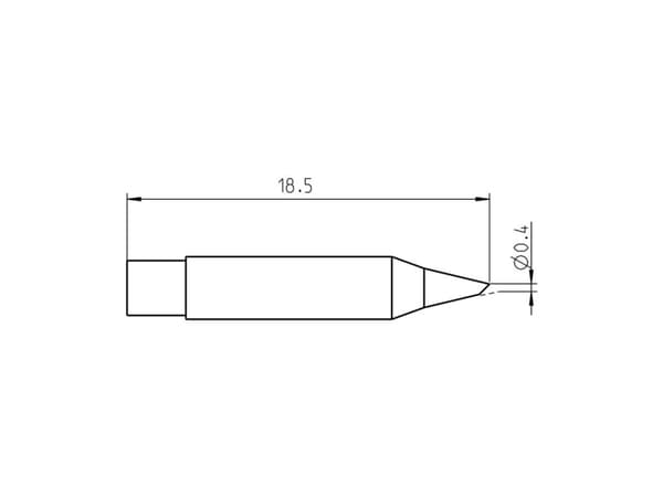 Weller RTM 004 B MS, Loddespiss, Weller, WXMP MS, WMRP MS, 40 W, Sort, Rustfritt stål, 1 stykker