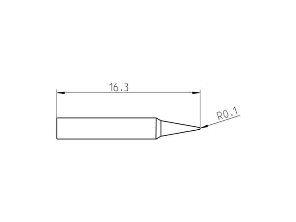 Weller RTP 002 C MS, Lödspets, Weller, WXPP MS, 40 W, Svart, Rostfritt stål, 1 styck