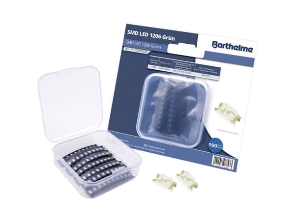 Barthelme SMD LED-sarja 1206 Keltainen 180 mcd 120° 20 mA 2 V Bulkki