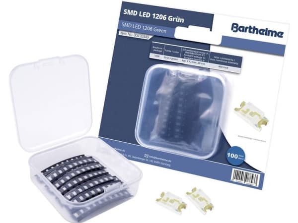 Barthelme SMD LED-sarja 1206 Keltainen 180 mcd 120° 20 mA 2 V Bulkki