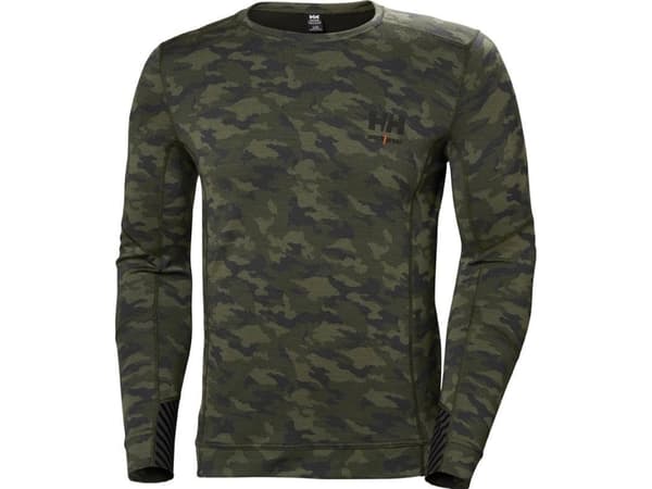 HH Workwear Lifa undertröja i merinoull med långa ärmar och 75107 camo XL
