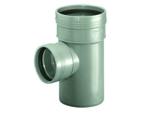 HC pp grenrør 75-50X88.5 gr - 75-50x88.5° grå PP Wafix grenrør HT (PP Wafix grenrør HT)