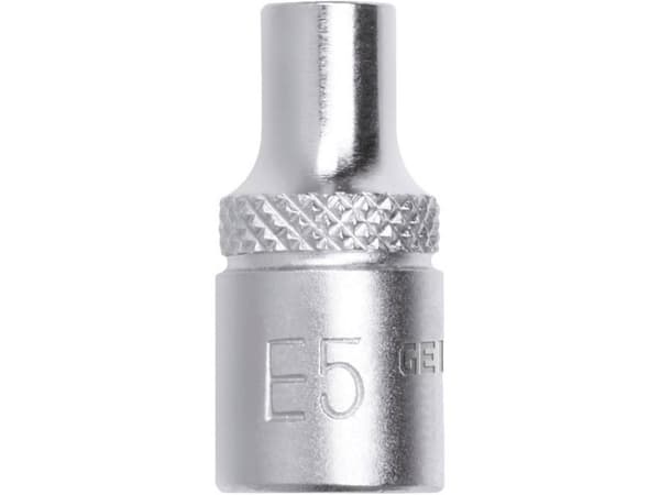 Gedore R41200703, Pistorasia, 1/4", Metrinen, 1 pää(t), E10, Kromivanadiini-teräs
