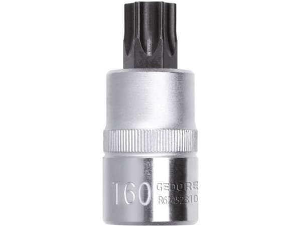 Gedore R62451910, 1 stk, Torx, T45, Krom-vanadium-stål, DIN 3120 - C 12,5, ISO 1174, 5,5 cm
