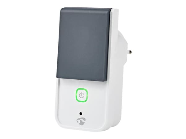 Nedis WIFIPO120FWT - Smart kontakt - trådlös - Wi-Fi - 2.4 - 2.4835 GHz - vit