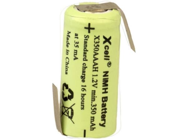 XCell X1/2AAAH-350-LFZ Special-batteri 1/2 AAA Z-loddefane NiMH 1.2 V 350 mAh