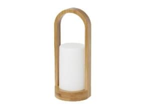 Ljushållare Easy 100x240 mm för Duni LED-lampa Bamboo/White - (låda med 4 st)