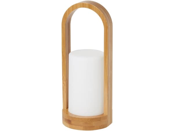 Ljushållare Easy 100x240 mm för Duni LED-lampa Bamboo/White - (låda med 4 st) Vit, Trä