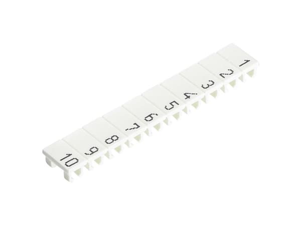 Wieland Electric 04.845.0153.0, Markörer för kopplingsplintar, 25 styck, Vit, 5 mm, 0,66 g, 29 g