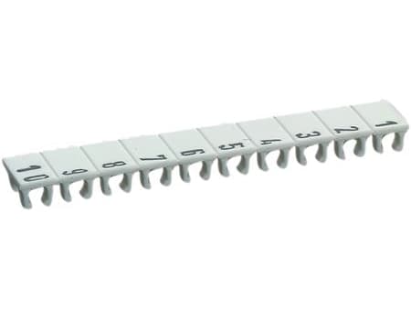 Wieland Electric 04.845.0153.0, Markörer för kopplingsplintar, 25 styck, Vit, 5 mm, 0,66 g, 29 g