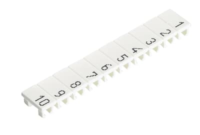 Wieland Electric 04.845.0153.0, Markörer för kopplingsplintar, 25 styck, Vit, 5 mm, 0,66 g, 29 g