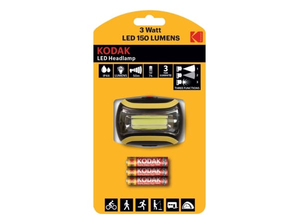 ![CDATA[Hode LED-lommelykt KODAK, 3 W, 150 lm, IP44]]
