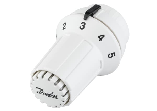 Danfoss 013G6520, Sort, Hvit, Plast, Rotasjon, 8 - 28 °C, 8 - 28 °C, °C
