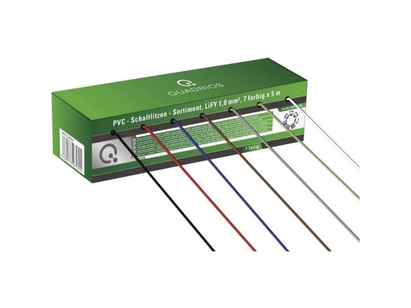 Quadrios 19011CA089 Tråd LiFY 1 x 1 mm² Blå , Brun, Grå, Rød, Sort, Hvid, Gulgrøn 35 m