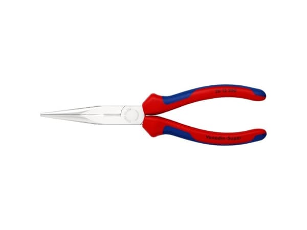 KNIPEX platt rundtång med skär 200 mm, SB-förpackad