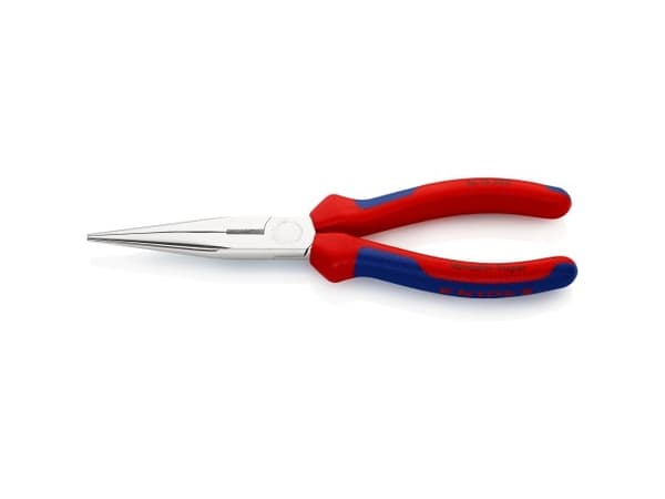 KNIPEX platt rundtång med skär 200 mm, SB-förpackad
