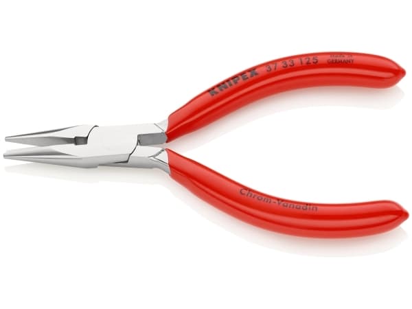 Knipex 37 33 125, Nåltänger, 1,6 mm, 2,7 cm, Stål, Röd, 125 mm