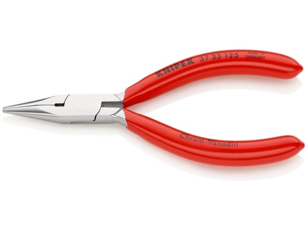 Knipex 37 33 125, Nåltänger, 1,6 mm, 2,7 cm, Stål, Röd, 125 mm