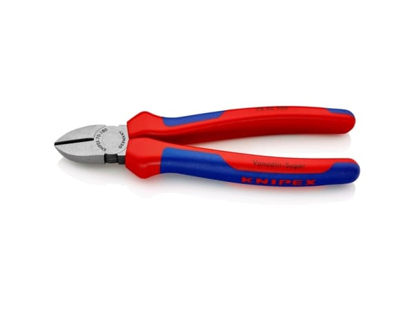 Knipex 70 02 180, Handdriven kabelavbitare, Blå, Röd, Stål, Blå, Krom, Röd, 4 mm, Tyskland