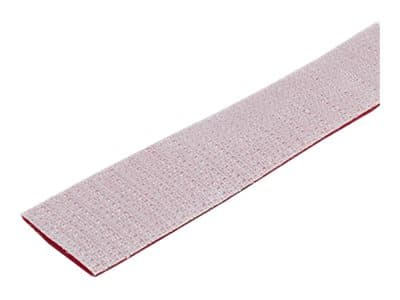 StarTech.com 100ft Hook and Loop Roll, Cut-to-Size Reusable Cable Ties, Bulk Industrial Wire Fastener Tape /Adjustable Fabric Wraps Red / Resuable Se