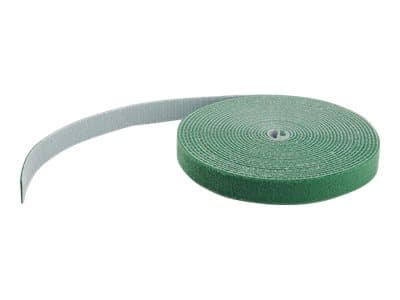 StarTech.com 50ft Hook and Loop Roll, Cut-to-Size Reusable Cable Ties, Bulk Industrial Wire Fastener Tape / Adjustable Fabric Wraps Green / Resuable