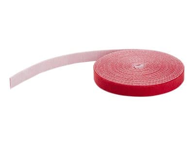 StarTech.com HKLP50RD, Koukullinen ja lenkillinen nippuside, Nailon, Punainen, -10 - 80 °C, 15200 mm, 19 mm