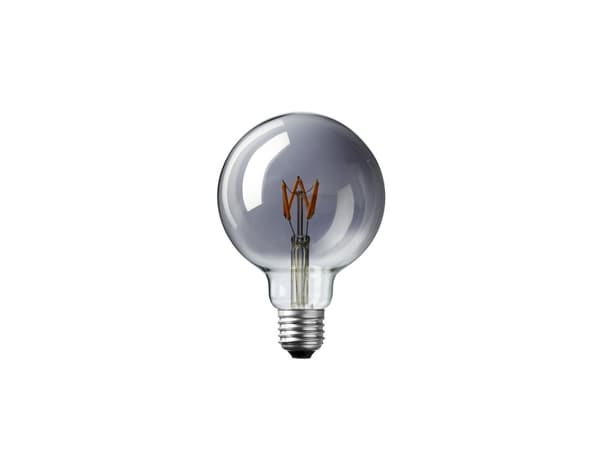 DEKOPÆRE LED 3W GLOBE Ø95 MØRKTONET GLAS