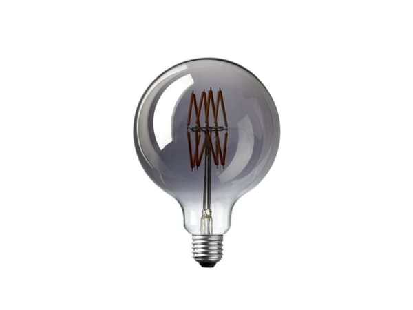 DEKOPÆRE LED 3W GLOBE Ø125 MØRKTONET GLAS