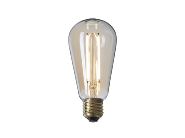 DEKOPÆRE LED 3W GLOBE Ø125 MØRKTONET GLAS