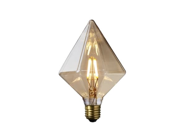 DEKOPÆRE LED 3W GLOBE Ø125 MØRKTONET GLAS