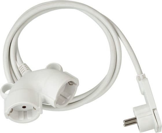 Brennenstuhl 1161820225, 5 m, 2 AC-utgångar, inomhus, Typ E/F, IP20, Polyvinylklorid (PVC), Plast