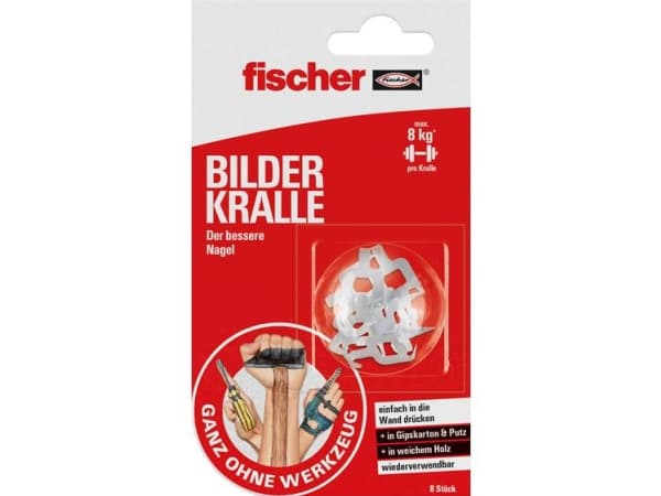 Fischer 545953 Ruuvikoukut 8 kpl