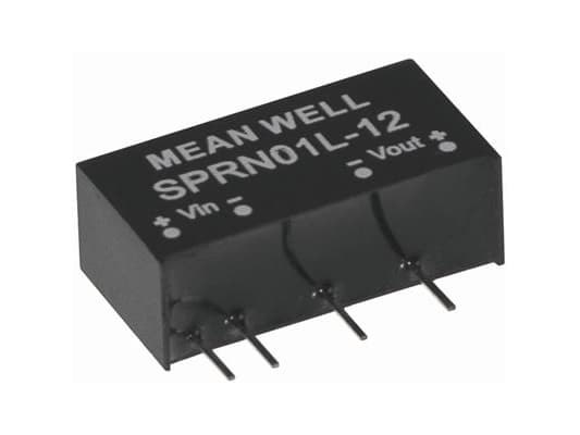 MEAN WELL SPRN01O-15, 45.6 - 52.8 V, 1 W, 15 V, 67 A, RoHS, 4000 styck