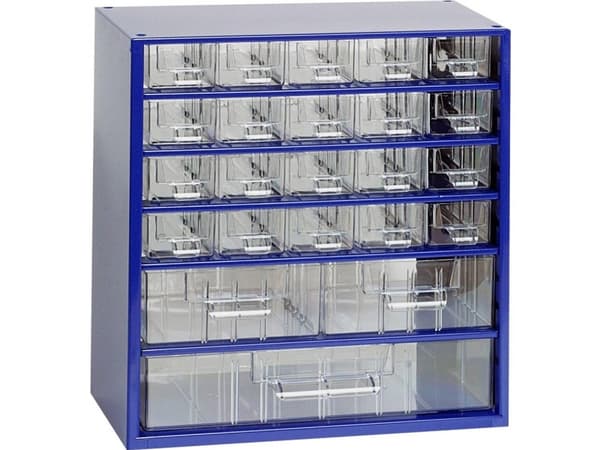 MARS Svratka Verktygsmagasin (B x H x D) 306 x 327 x 155 mm Antal fack: 23 Fast indelning 1 st