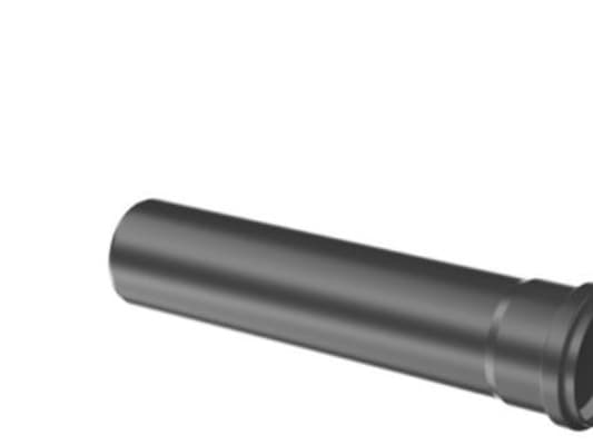 Bosch DN80 UV-aftræksrør - med dobbeltmuffe