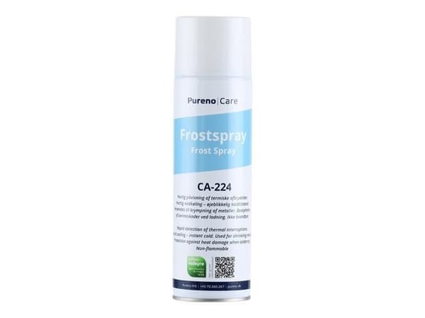 Pureno frostspray 500ml - Kulsyre, t/påvisning av termiske afbrydelser og fejlfinding