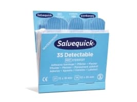 Plaster Salvequick 35 Blue Detectable pakke a 6 sæt