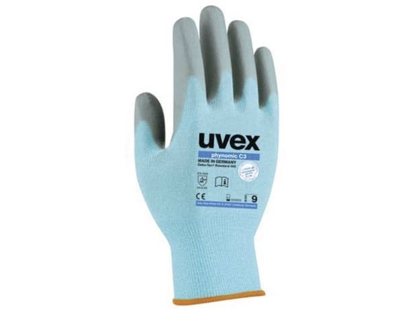 Uvex 6008006, Blå, Grå, Vuxen, Vuxen, Unisex, 1 styck, Elastan, Polyamid, Polyeten