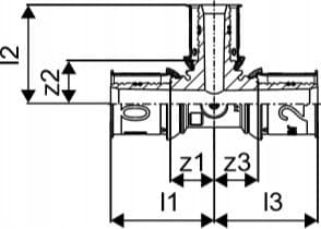 Uponor Uponor S-Press PLUS trójnik redukcyjny PPSU 20-16-20