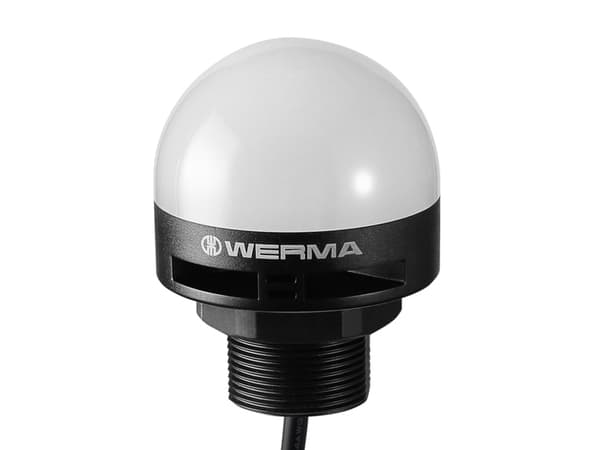 Werma Signaltechnik Optis-akustinen merkkivalo LED MC RGB RGB RGB, punainen, keltainen, vihreä, valkoinen, sininen, violetti, turkoosi Pulstone
