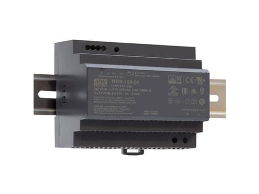 MEAN WELL HDR-150-24, 85 - 264 V, 150 W, 24 V, RoHS, 105 mm, 54,5 mm