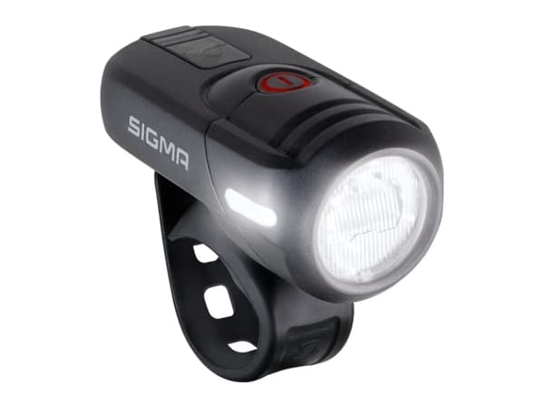 Sigma Sport AURA 45, Frontlys, Sort, Plast, Silikon, IP4X, LED