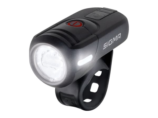 Sigma Sport AURA 45, Frontlys, Sort, Plast, Silikon, IP4X, LED