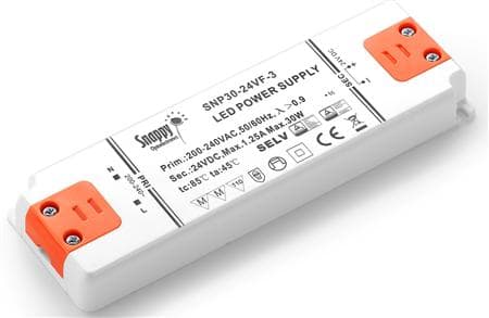 Snappy LED Driver 30W 12VDC, - lille og robust, uden dæmp