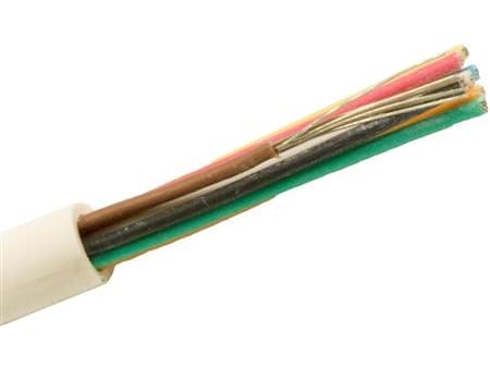 NEXANS hälytyskaapeli, halogeeniton1x4x0,22mm2 FQQXB valkoinen kela, kaapelin halkaisija 3,7mm - (500 metriä)