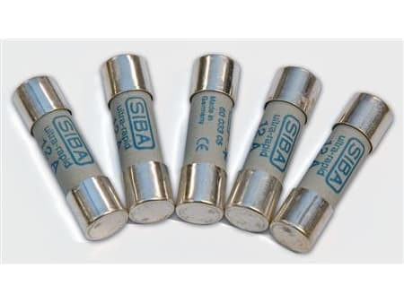 SIBA Finsikring, F-sikringer 10x38mm, karakteristikk gG. - (10 stk.)