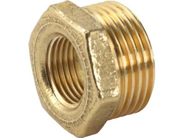 RAUFOSS WATER & GAS Messing nippelmuffe 1/2" - 1/4"