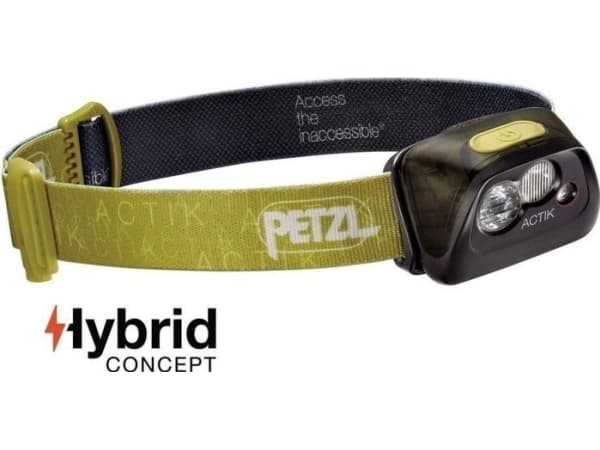 Petzl ACTIK - Hodelykt - LED - 5-modus - rødt/hvitt lys - grønn