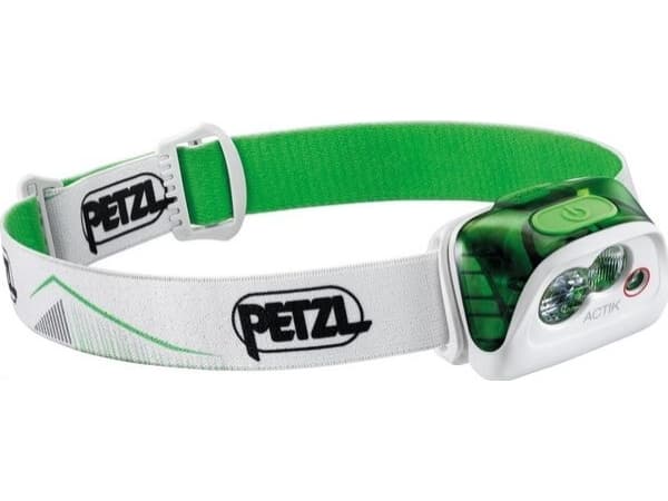 Petzl ACTIK - Hodelykt - LED - 5-modus - rødt/hvitt lys - grønn